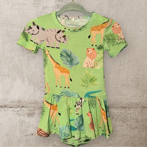 Posh Peanut Bamboo Twirl Skirt Bodysuit | size 3-6 months - Picture 3 of 7